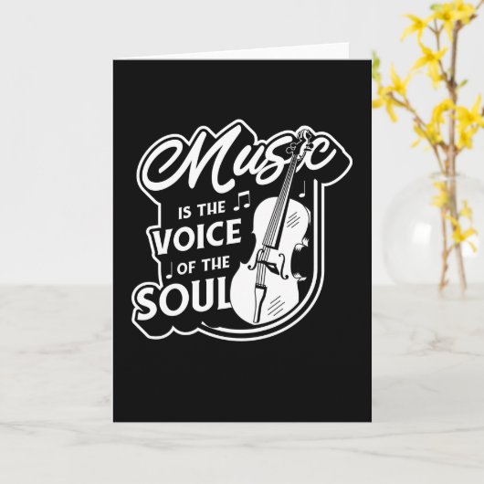 Cellin for Cello Musician String Instrument Gift Karte (Gelbe Blume)