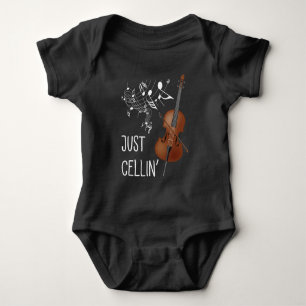 Cellist Cello String Instrument Cellist Spaß viol Baby Strampler