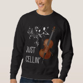 Cellist Cello String Instrument Cellist Spaß violo Sweatshirt (Vorderseite)