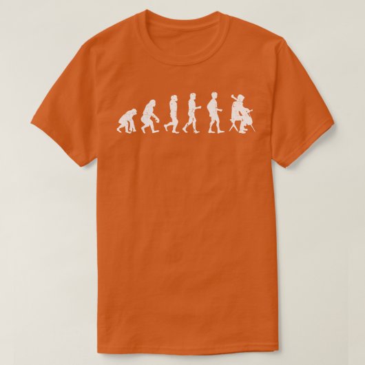 Cellist Evolution Geschenk Idee T-Shirt (Design vorne)