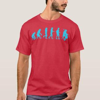 Cellist Evolution Gift Cello Player Blue T-Shirt