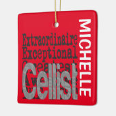 Cellist Extraordinaire CUSTOM Keramikornament (Links)