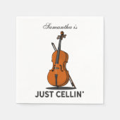 Cellist Gag Paper Serviette (Vorderseite)