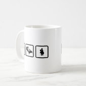 Cellist Kaffeetasse (Vorderseite Links)