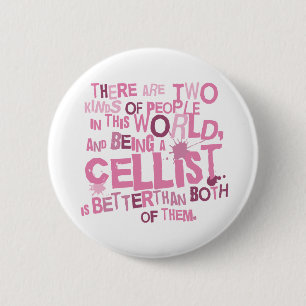 Cellist-(lustiges) Geschenk Button