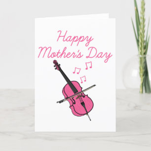 Cellist Musician Cello Mother Dankeskarte