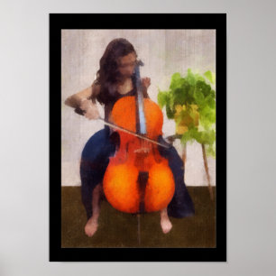 Cellist-Plakat Poster
