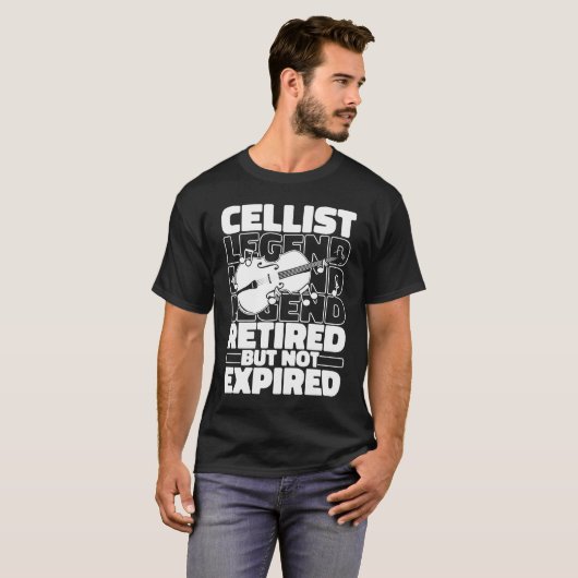 Cellist Retired Orchestra Violincello  Cello T-Shirt (Vorne ganz)