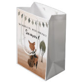 Cellist Wonderful Performance Geschenktasche Mittlere Geschenktüte (Rückseite Schrägansicht)