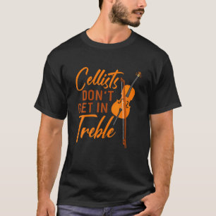 Cellisten kommen nicht in kleinem Cello-Musikappar T-Shirt