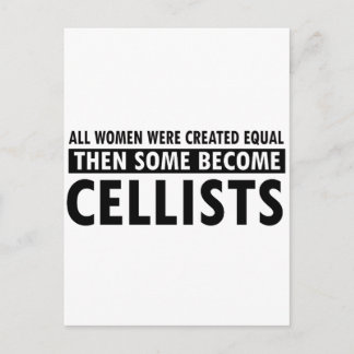Cellists Musikdesigns Postkarte
