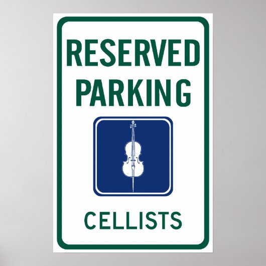 Cellists Parken Poster (Vorne)