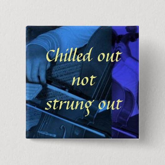 cello1 Blau, gekühltes heraus nicht str… - Button (Vorderseite)