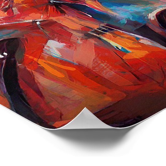 Cello-Art-Poster Poster (Ecke)