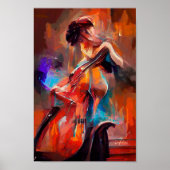 Cello-Art-Poster Poster (Vorne)