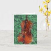 Cello auf Green Karte (Gelbe Blume)