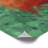 Cello auf Green Poster (Ecke)