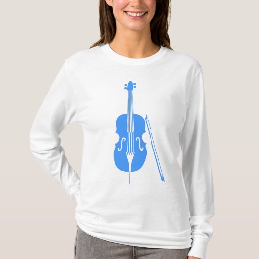 Cello - Baby-Blau T-Shirt (Vorderseite)