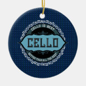 Cello Best Musiknote Circle Keramik Ornament (Vorne)