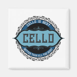 Cello Best Musiknote Circle Magnet