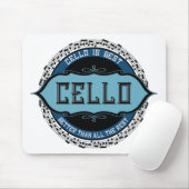 Cello Best Musiknote Circle Mousepad (Mit Mouse)