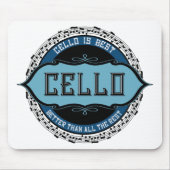 Cello Best Musiknote Circle Mousepad (Vorne)