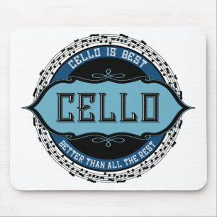 Cello Best Musiknote Circle Mousepad