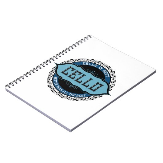 Cello Best Musiknote Circle Notizblock (Linke Seite)