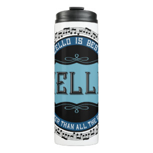 Cello Best Musiknote Circle Thermosbecher