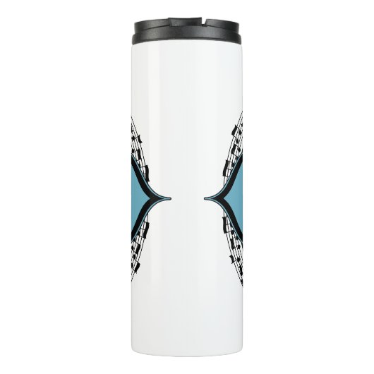 Cello Best Musiknote Circle Thermosbecher (Rückseite)