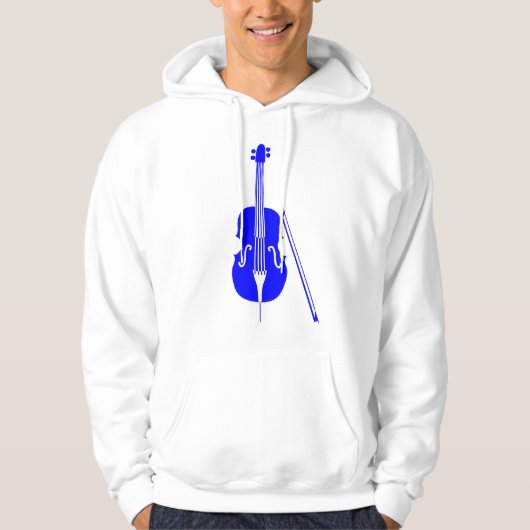 Cello - Blau Hoodie (Vorderseite)