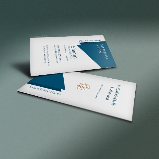 Cello Blau Stylish Executive Corporate Visitenkarte