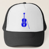 Cello - Blau Truckerkappe (Vorderseite)
