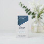 Cello Blue Stylish Executive Corporate Visitenkarte (Stehend Vorderseite)