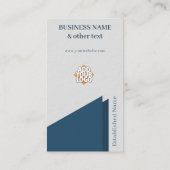 Cello Blue Stylish Executive Corporate  Visitenkarte (Rückseite)