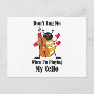 Cello Bug Postkarte