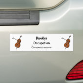 Cello-Cartoon-Abbildung Autoaufkleber (Auf Auto)