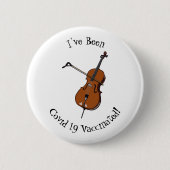 Cello-Cartoon-Abbildung Button (Vorderseite)
