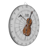 Cello-Cartoon-Abbildung Dartscheibe (Vorderseite Links)