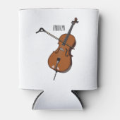 Cello-Cartoon-Abbildung Dosenkühler (Vorderseite)