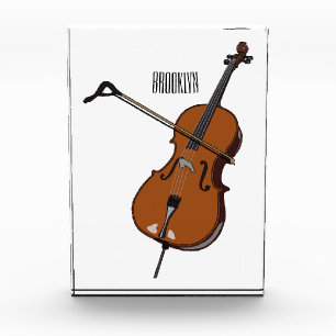 Cello-Cartoon-Abbildung Fotoblock