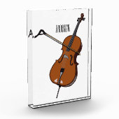 Cello-Cartoon-Abbildung Fotoblock (Links)