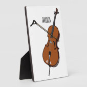 Cello-Cartoon-Abbildung Fotoplatte (Seite)