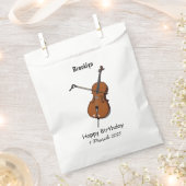 Cello-Cartoon-Abbildung Geschenktütchen (Ausgeschnitten)