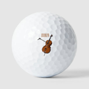 Cello-Cartoon-Abbildung Golfball