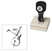 Cello-Cartoon-Abbildung Gummistempel (Stempel)