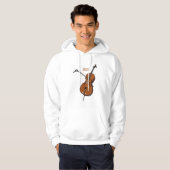 Cello-Cartoon-Abbildung Hoodie (Vorne ganz)