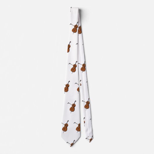 Cello-Cartoon-Abbildung Krawatte (Vorderseite)