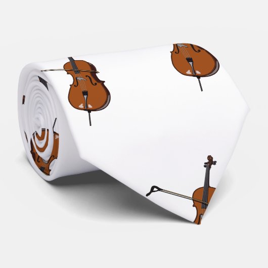 Cello-Cartoon-Abbildung Krawatte (Gerollt)