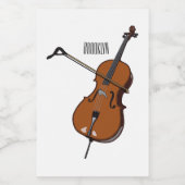 Cello-Cartoon-Abbildung Lebensmitteletikett (Einzelnes Label)